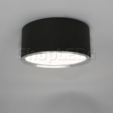 544-12W-4000K Светодиодный светильник накладной (круглый черный)