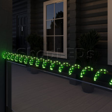 Светодиодный дюралайт SLN 2-х проводной, зеленый, кратность резки 1 метр, диаметр 13 мм, 220 В, 100 м