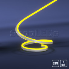 Гибкий неон SL 2835, 120 Led, IP65, 24V, 8х16 мм (лимонный)